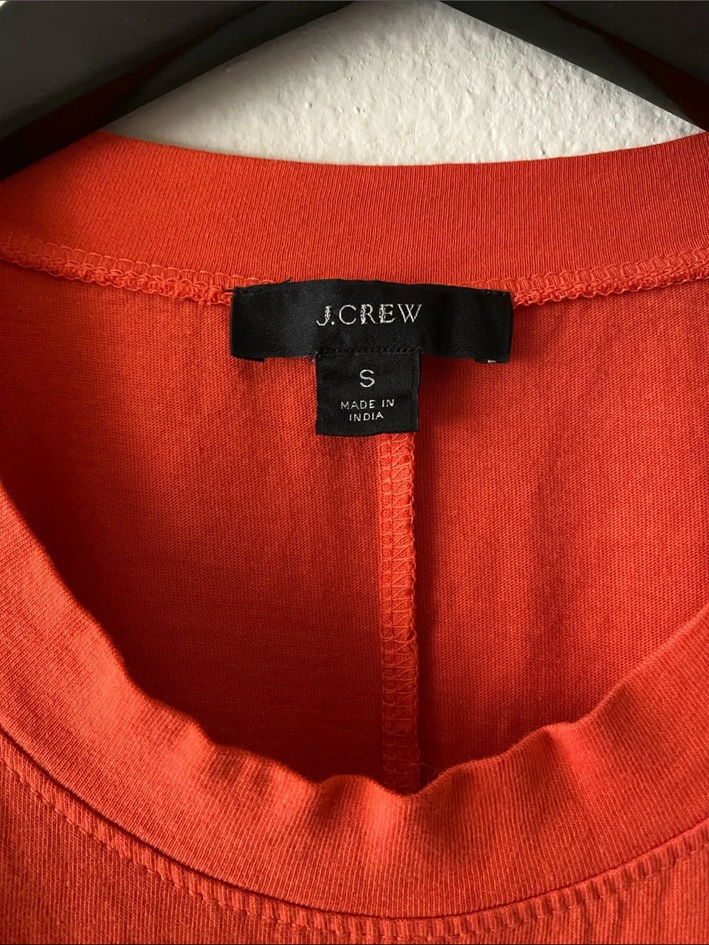J. Crew Orange Short Sleeve T-Shirt Dress